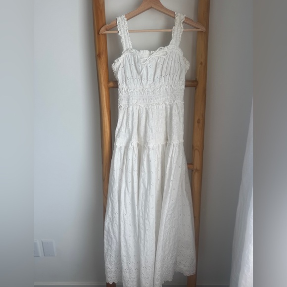 GAP Dresses & Skirts - Doen White Eyelet Maxi Dress
